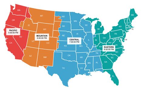 us live time zone map.